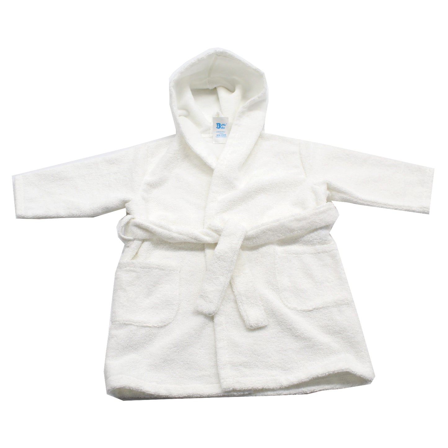 Halat de baie, bebelusi, EgoBebe, Bumbac 100% Alb