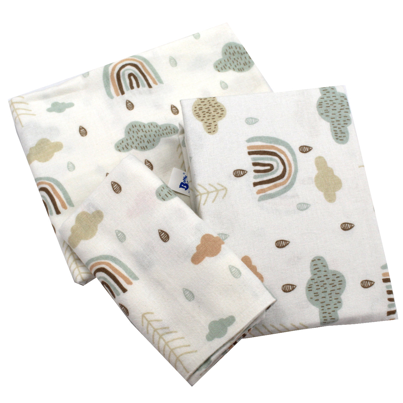 Lenjerie patut 3 piese, finet, EgoBebe,Norisori, Bumbac 100%