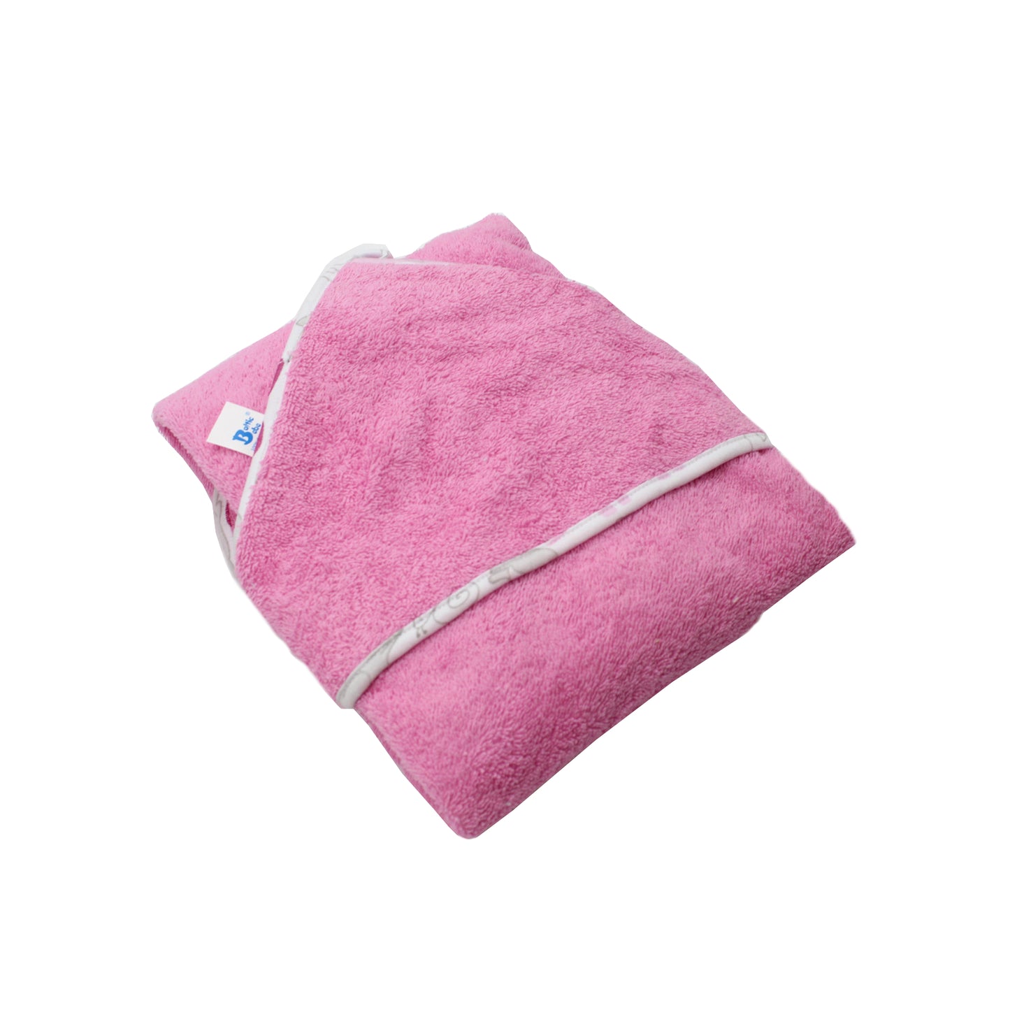 Prosop cu capison, EgoBebe, Bumbac Premium, 80x90 cm , rozi, 0-2 ani, Fete , Universal