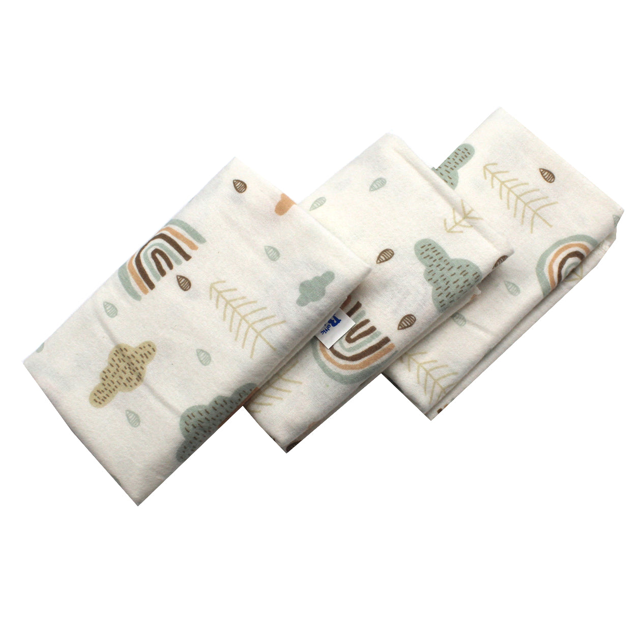 Scutece finet 80x80 cm, EgoBebe, 3 buc/set, Norisori, Bumbac 100%