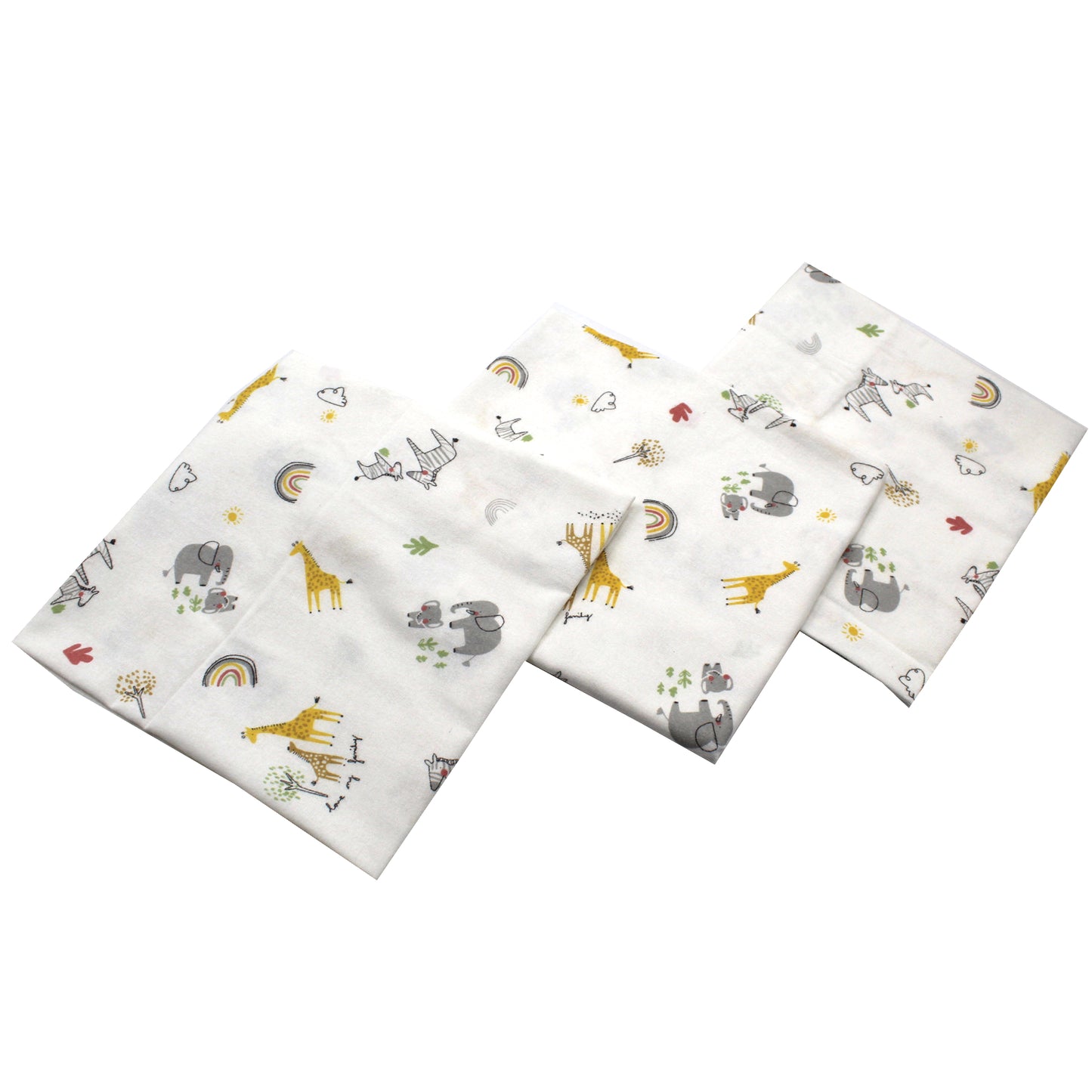 Scutece finet 80x80 cm, EgoBebe, 3 buc/set, Zebra, Bumbac 100%