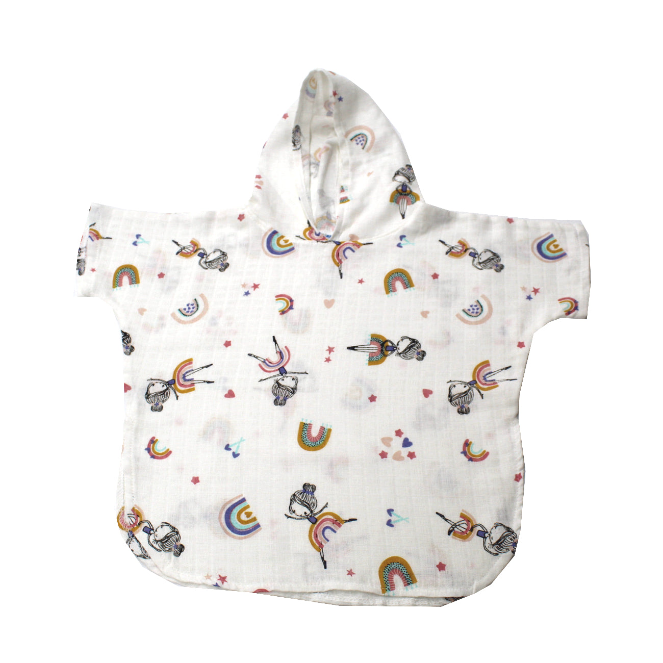 Poncho, EgoBebe, Bumbac 100% muselina, Balerina