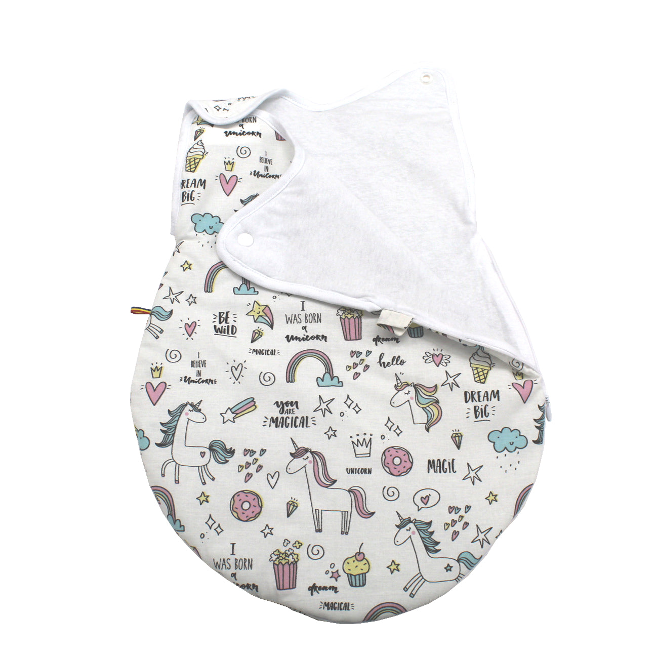 Sac de dormit, Egobebe, Unicorn, Bumbac 100%