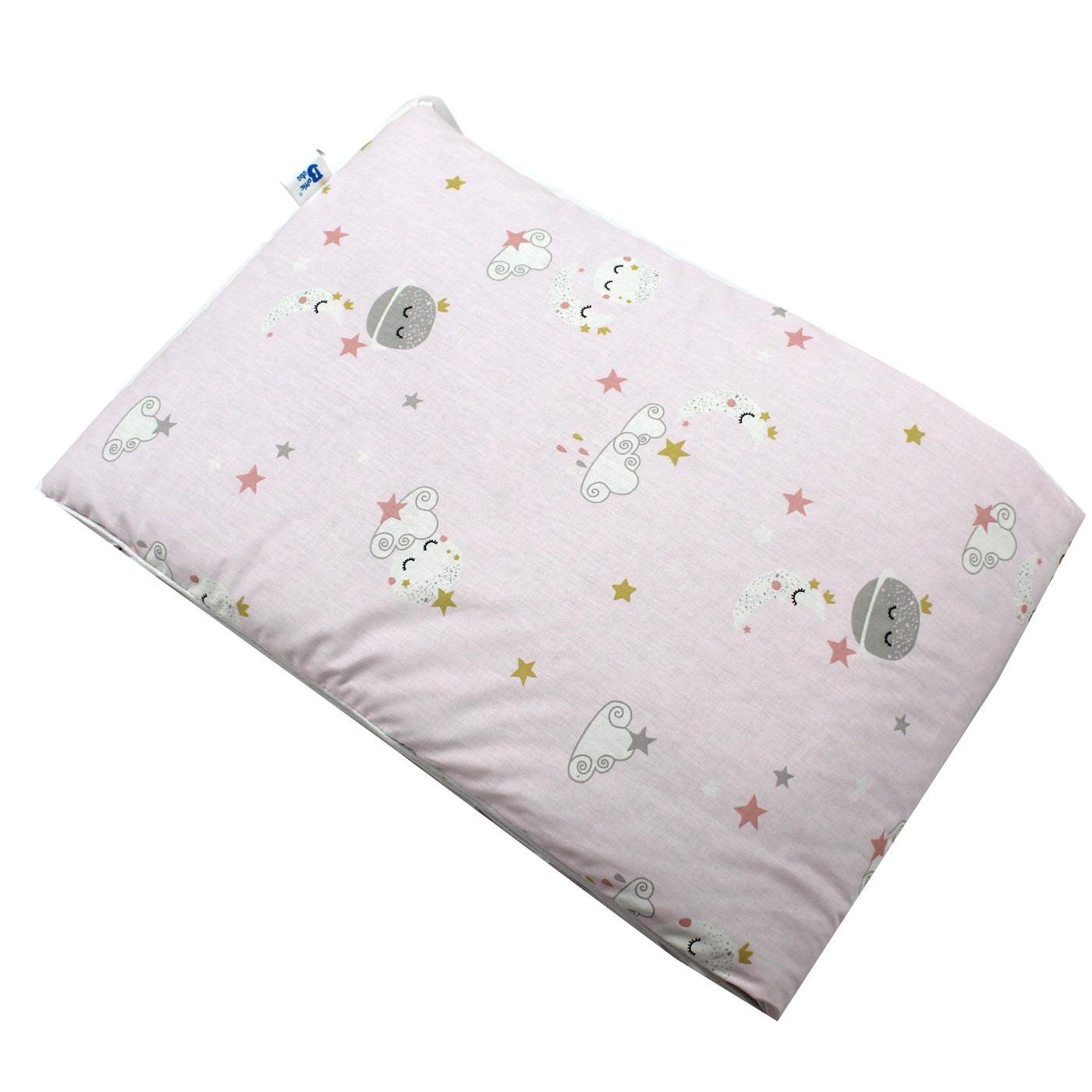 Protectie laterala patut, EgoBebe, setul contine 2 buc, Luna Roz