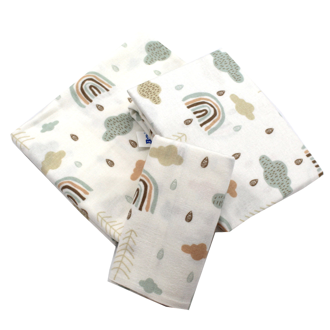 Lenjerie patut 3 piese, finet, EgoBebe,Norisori, Bumbac 100%