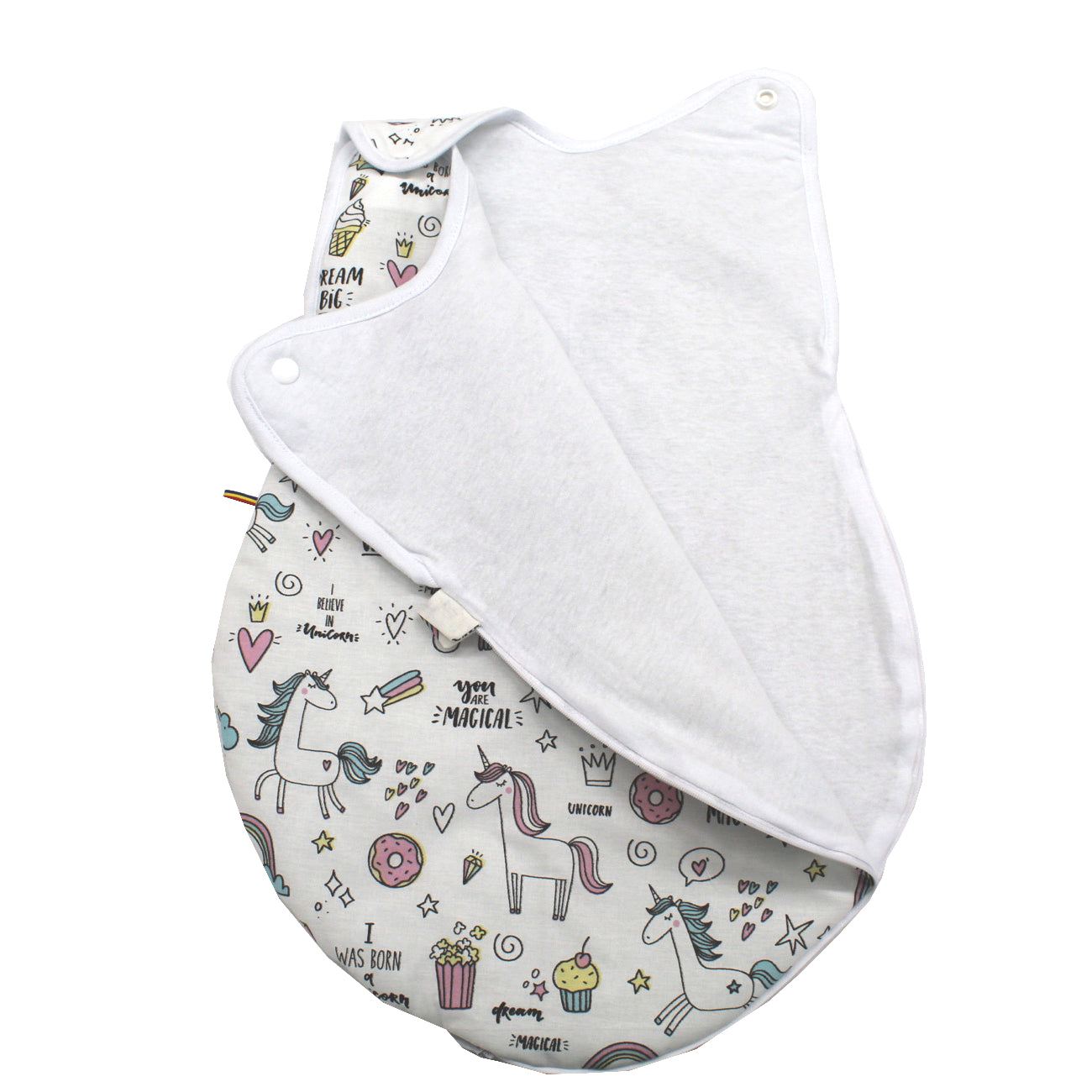 Sac de dormit, Egobebe, Unicorn, Bumbac 100%