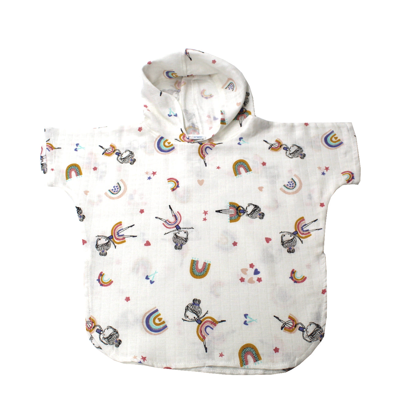 Poncho, EgoBebe, Bumbac 100% muselina, Balerina