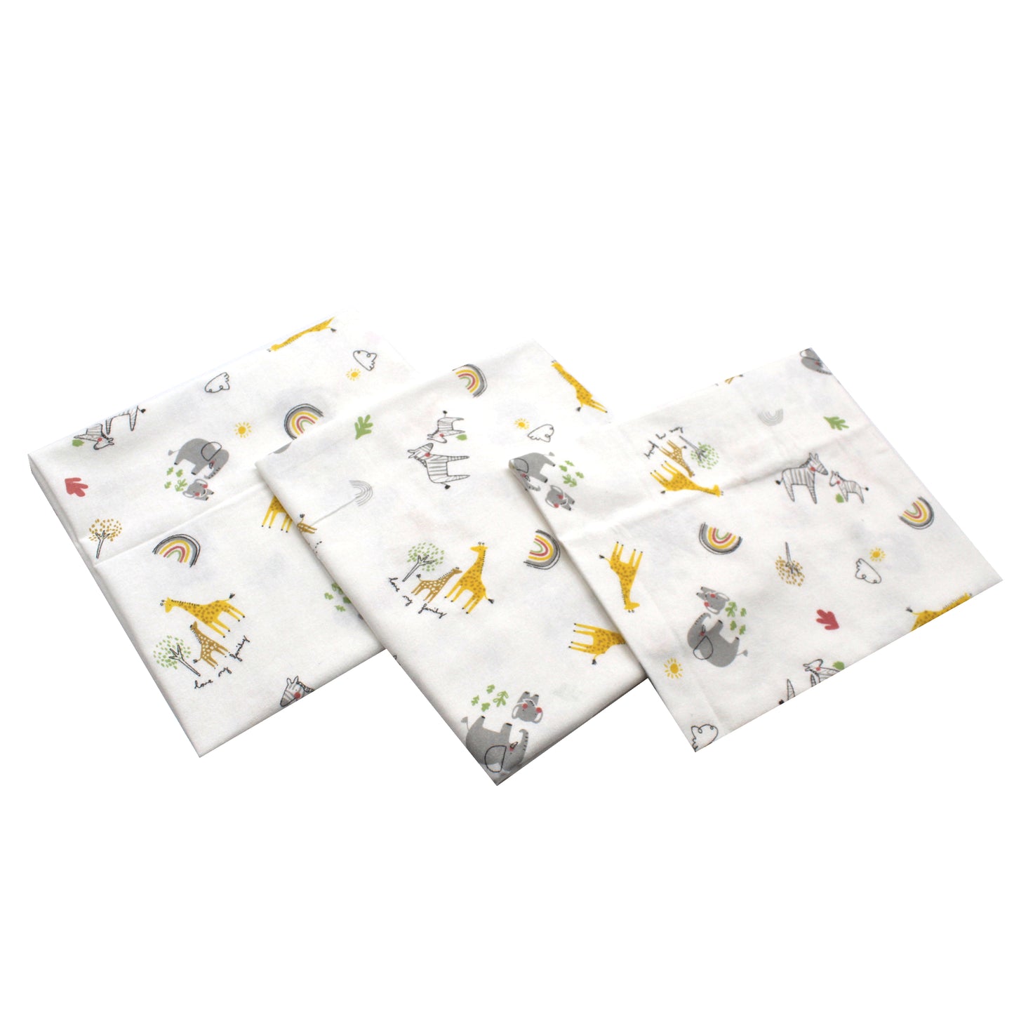 Scutece finet 80x80 cm, EgoBebe, 3 buc/set, Zebra, Bumbac 100%