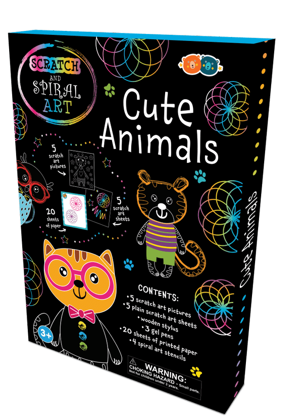 Set Creatie Scratch & Spiral - Animale Dragute