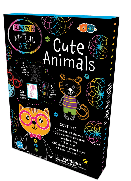 Set Creatie Scratch & Spiral - Animale Dragute