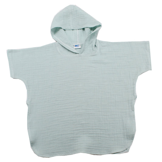 Poncho, EgoBebe, Bumbac 100% muselina dublustrat, Mint