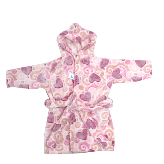 Halat de baie, bebelusi, EgoBebe, Bumbac 100% Cocolino Roz