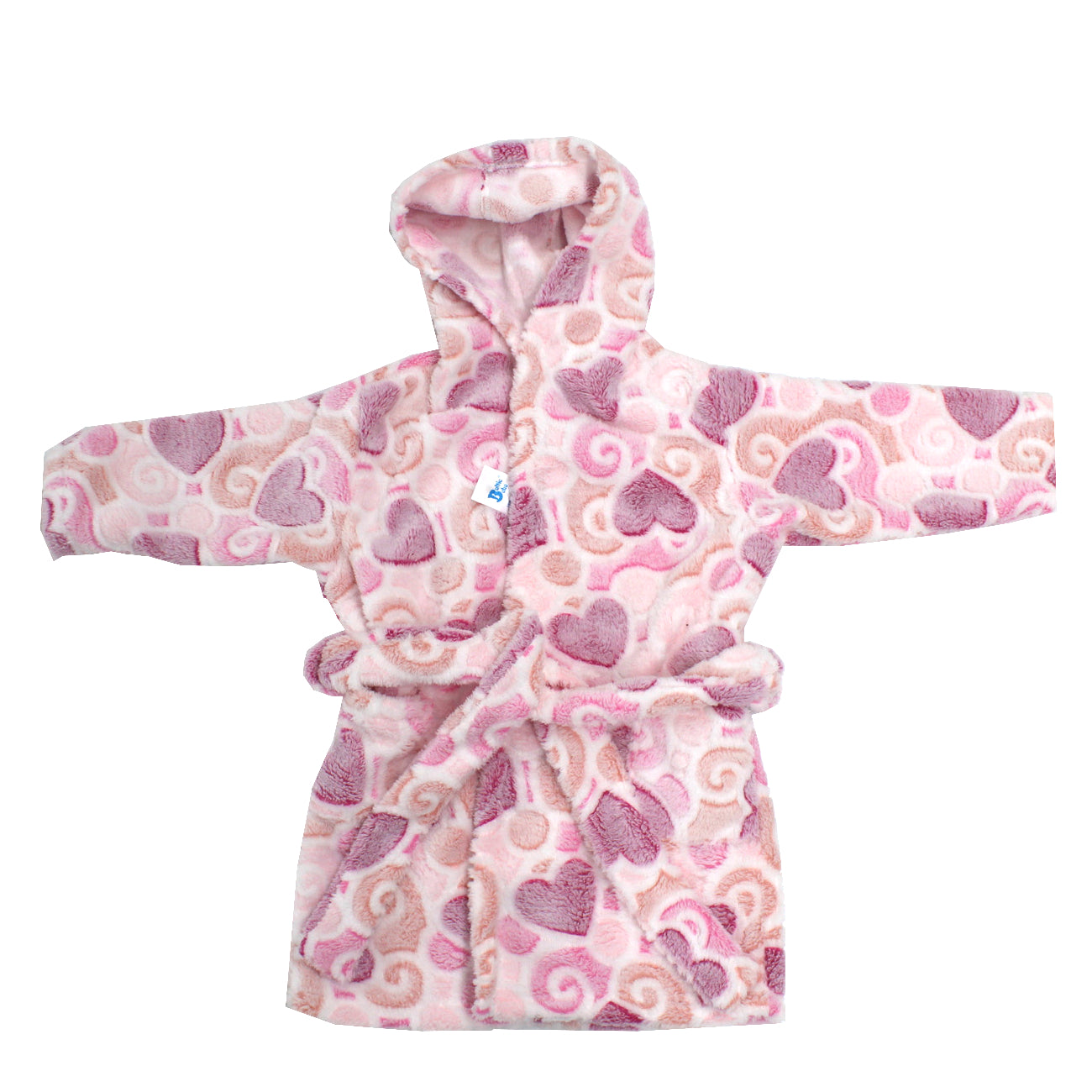 Halat de baie, bebelusi, EgoBebe, Bumbac 100% Cocolino Roz