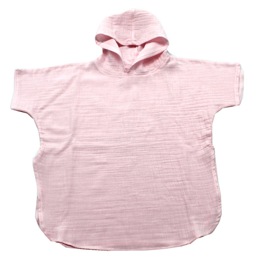 Poncho, EgoBebe, Bumbac 100% muselina dublustrat, Roz