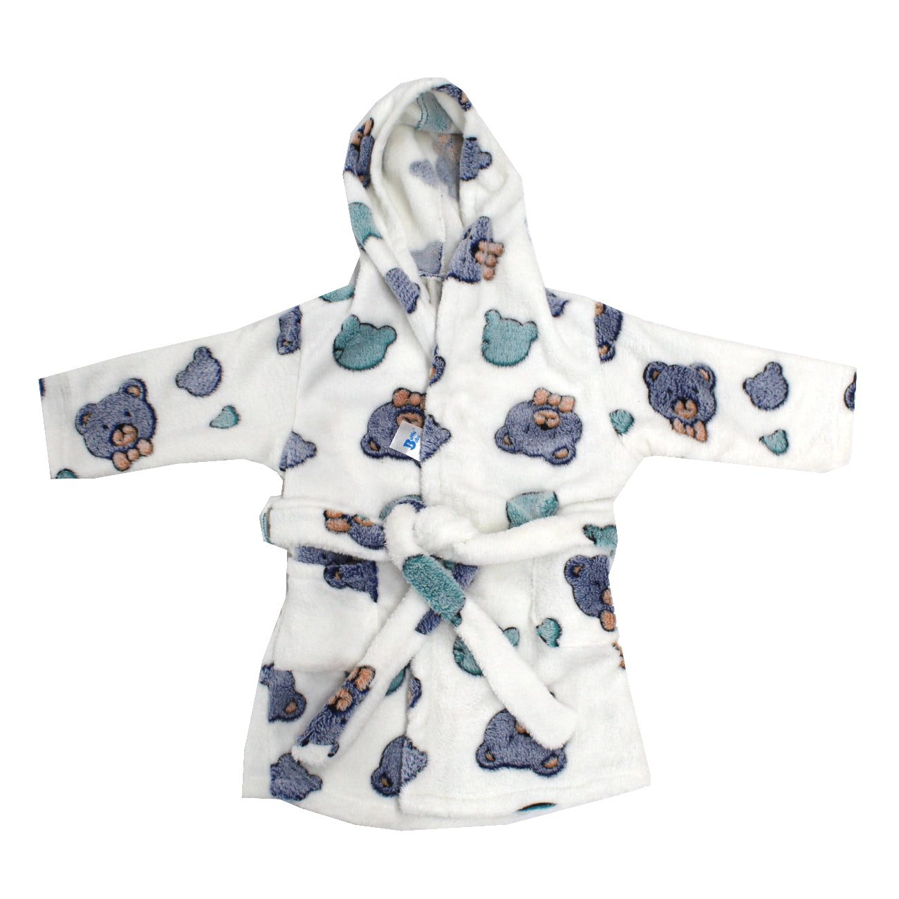 Halat de baie, bebelusi, EgoBebe, Bumbac 100% Cocolino Ursulet
